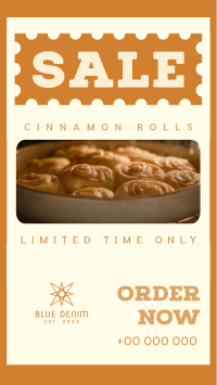 Cinnamon Rolls Sale Instagram Reel Image Preview