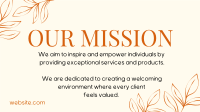 Botanical Brand Mission Facebook Event Cover Design