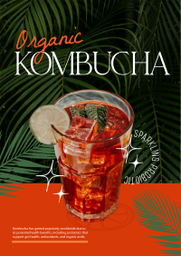 Organic Kombucha Poster Design