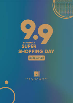 9.9 Shopping Day Flyer Image Preview