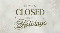 Minimalist Holiday Schedule Animation Preview