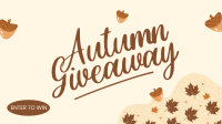 Autumn Season Giveaway Facebook Event Cover Design