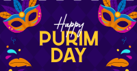 Purim Day Event Facebook Ad Design