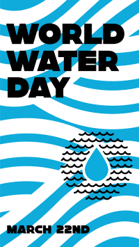 World Water Day Waves TikTok Video Image Preview