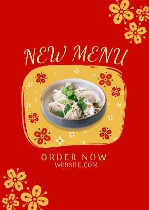 Floral Chinese Food Flyer Image Preview