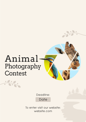 Animals Photography Contest Flyer Image Preview