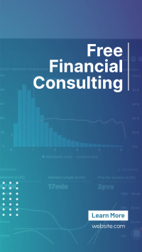 Simple Financial Consulting Facebook Story Design