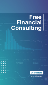 Simple Financial Consulting Facebook story Image Preview