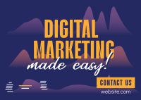 Digital Marketing Business Solutions Postcard Image Preview