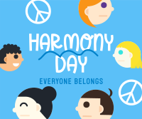 Harmony Day Diversity Facebook Post Design