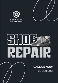 Grunge Shoe Repair Poster Image Preview