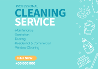 Cleaning Company Postcard Design