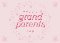 Grandparents Day Greetings Postcard Image Preview