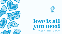 Valentine Love Facebook event cover Image Preview