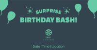 Surprise Birthday Bash Facebook Ad Design