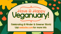 Playful Veganuary Greetings Animation Preview