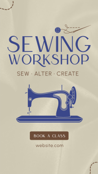 Sewing Workshop Instagram Reel Design