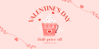 Valentine's Day Cafe Sale Twitter post Image Preview
