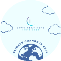 Earth Climate Change  LinkedIn Profile Picture Design