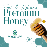 Premium Fresh Honey Instagram Post Design