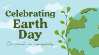Modern Celebrate Earth Day Facebook Event Cover Design