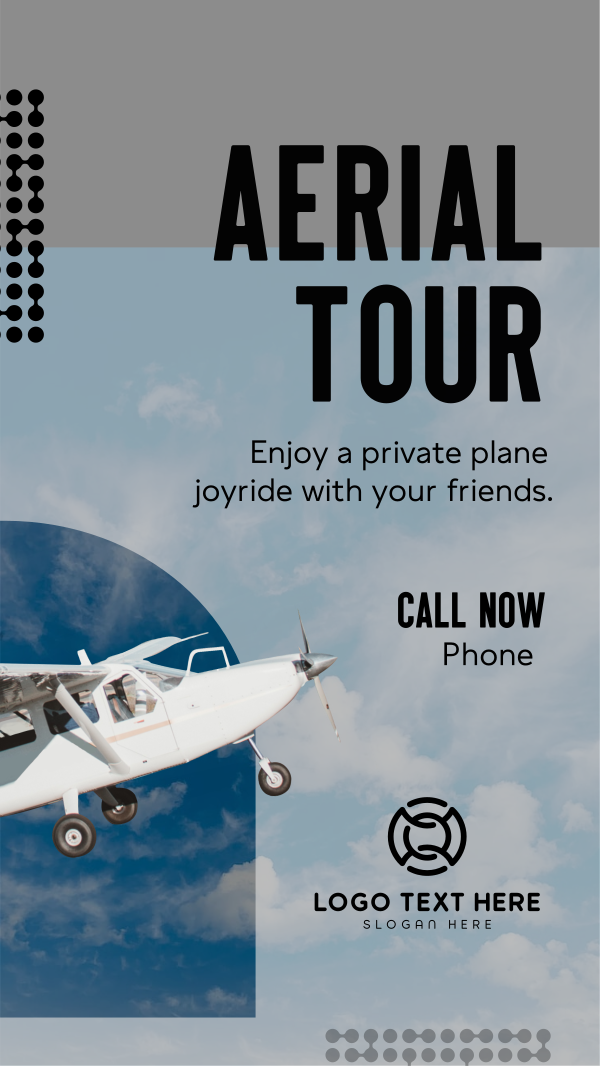 Aerial Tour Instagram Story Design Image Preview