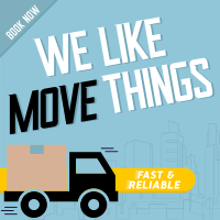 Fast Moving Delivery Instagram Post Design