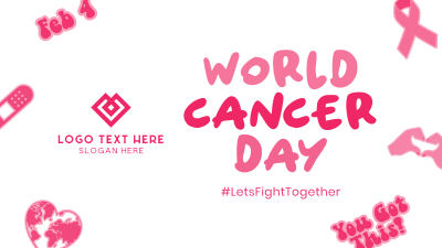 Cancer Day Stickers Facebook event cover Image Preview