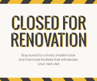 Under Renovation Construction Facebook Post Design