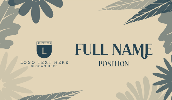 Tropical Floral Paradise Business Card Design Image Preview