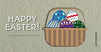 Easter Eggs Basket Facebook ad Image Preview