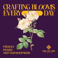 Minimal Nostalgic Florist Instagram Post Preview