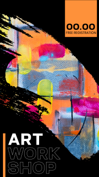 Modern Art Brush TikTok Video Image Preview