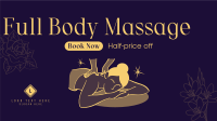 Body Massage Promo Facebook Event Cover Design