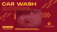 Premium Car Wash Express Facebook Event Cover Design