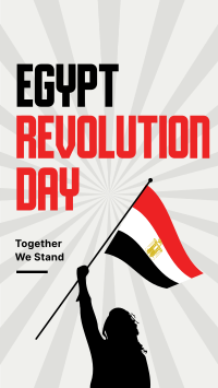 Egypt Revolution Day Instagram Story Design