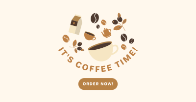 Coffee Time Facebook ad Image Preview