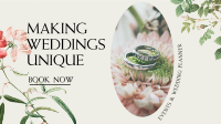 Wedding Rings Facebook Event Cover Design