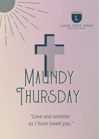 Holy Week Maundy Thursday Poster Image Preview