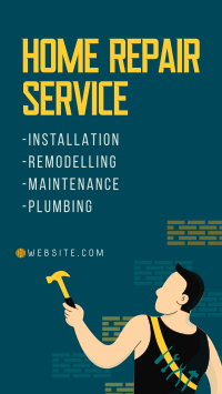 Home Repair Man Service Offer Facebook story Image Preview