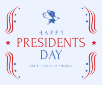 Happy Presidents Day Facebook Post Design
