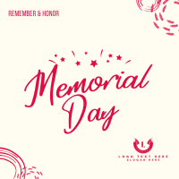 Memorial Day Doodle Instagram post Image Preview