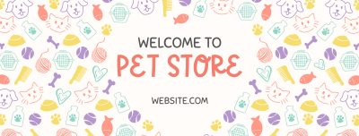 Pet Store Now Open Facebook cover Image Preview