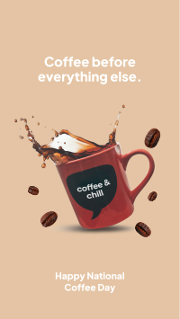 Coffee Before Everything Facebook Story Design