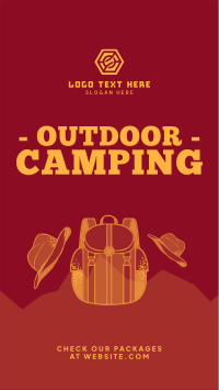 Outdoor Campsite TikTok Video Design