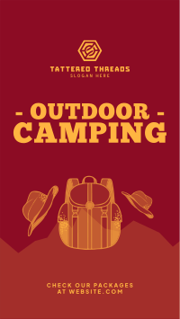 Outdoor Campsite TikTok Video Image Preview