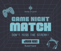 Game Night Match Facebook Post Design