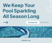 Pool Sparkling Facebook Post Design