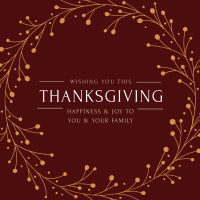 Thanksgiving Greeting Instagram post Image Preview