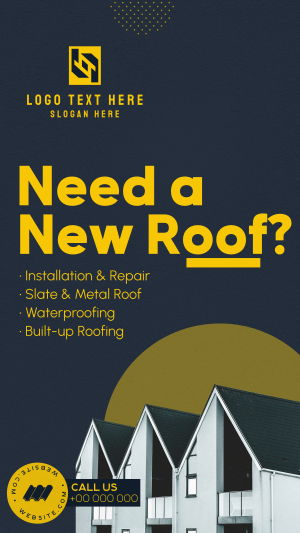 Building Roof Services Instagram story Image Preview